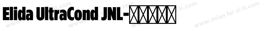 Elida UltraCond JNL字体转换